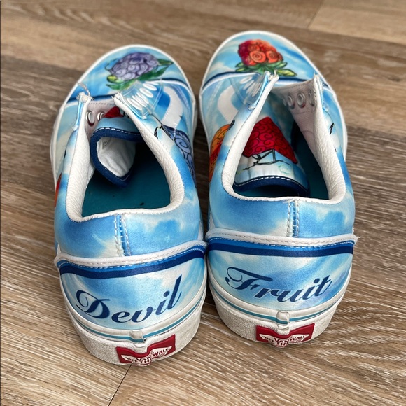 Vans X One Piece devil fruit classic lace up sneakers shoes 10w 8.5m anime - Picture 2 of 6